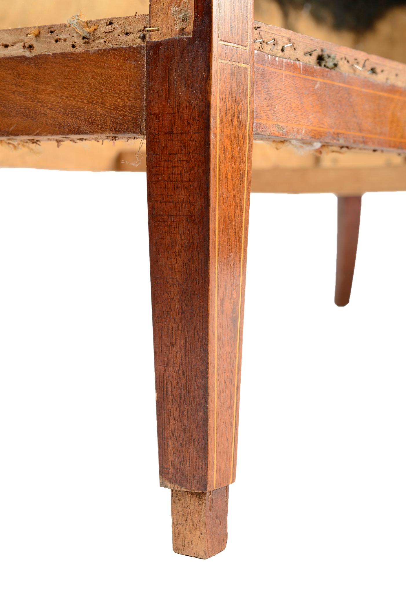 Französischer Art-Déco-Sesselrahmen (Holz) im Angebot