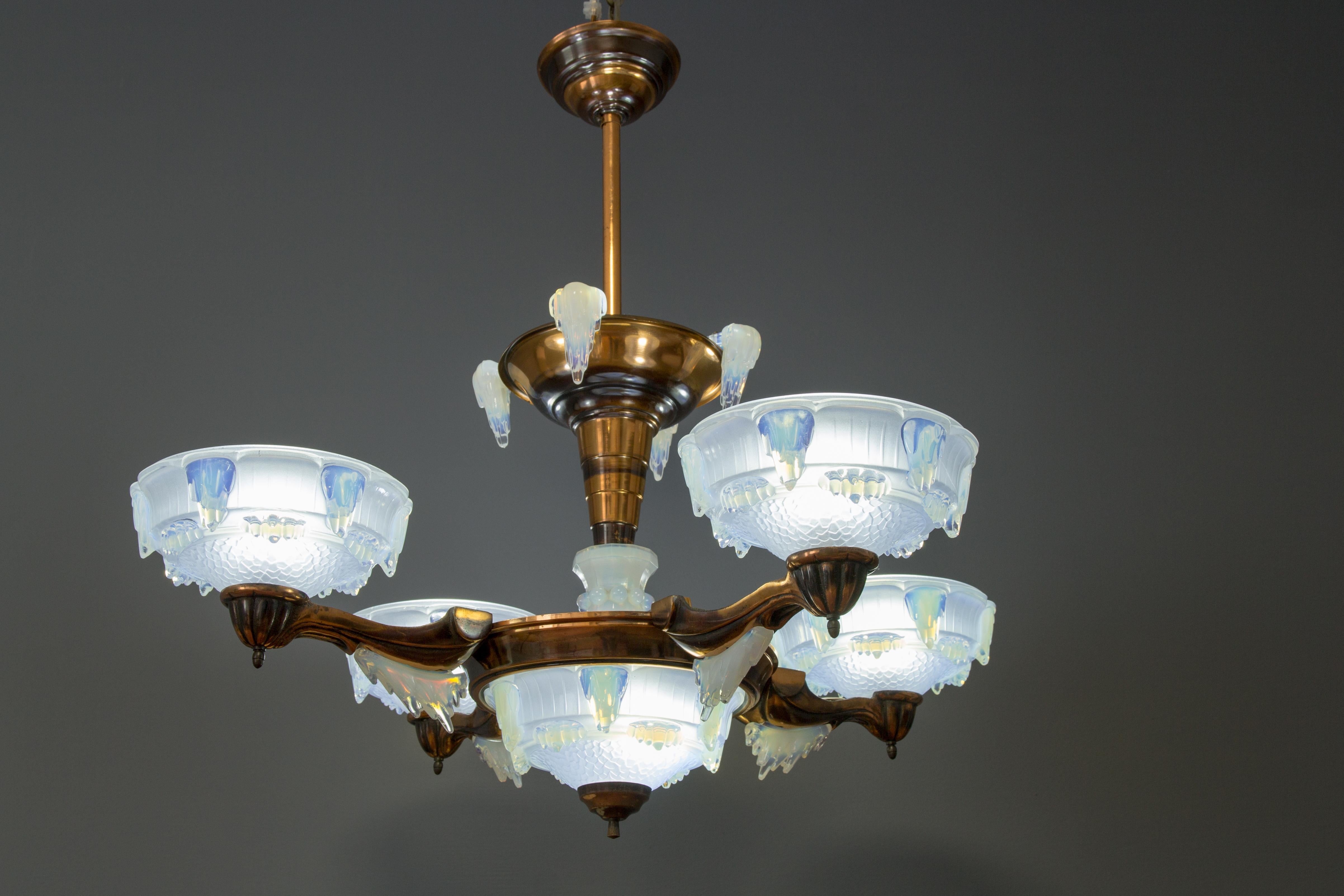 vintage french art deco chandelier