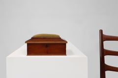 Costurero francés Art Déco con tapa amarilla, ca. 1900