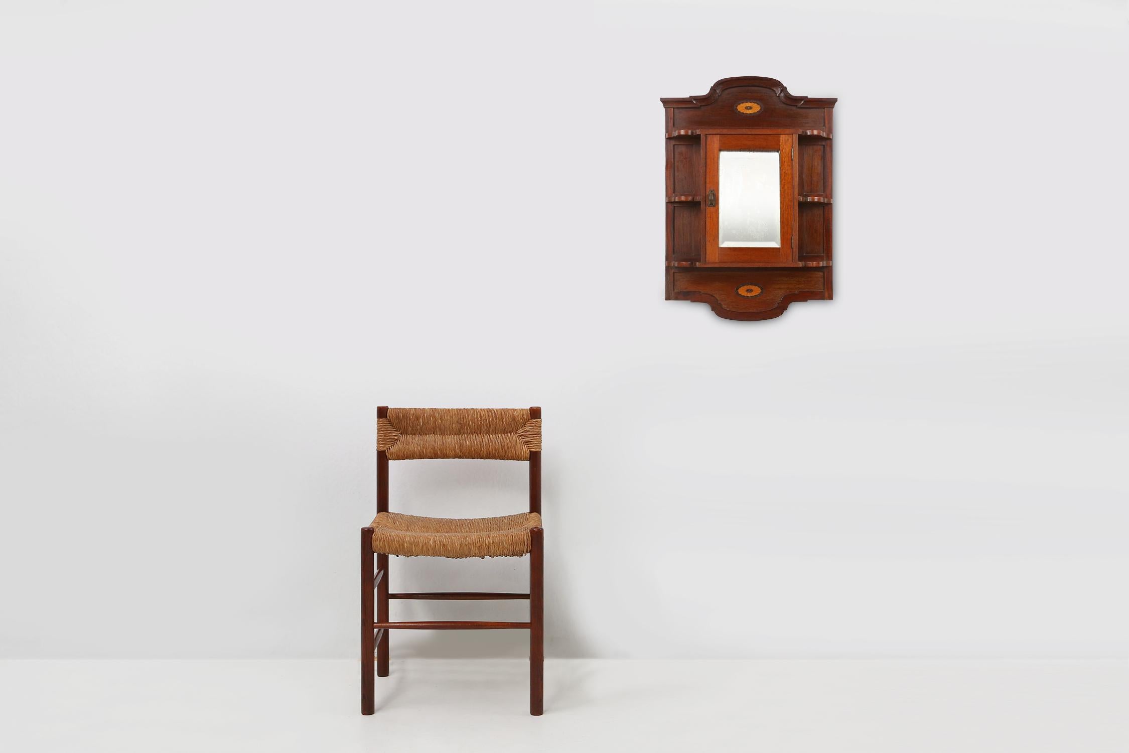 French Art Deco shaving cabinet with mirror, ca. 1920 In Good Condition For Sale In Meulebeke, BE
