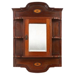 Armoire d'ombrage Art déco française avec miroir, vers 1920