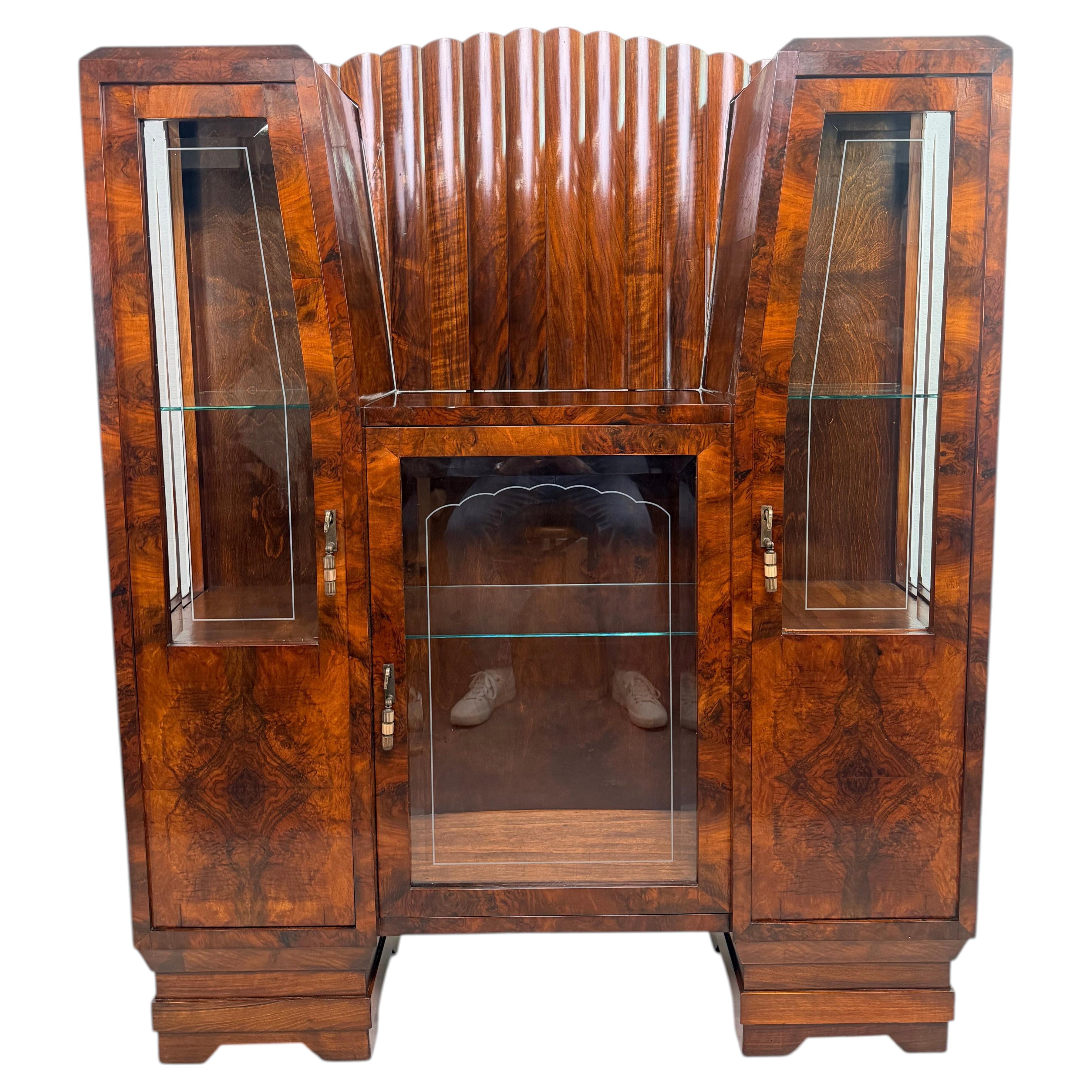 French art deco showcase