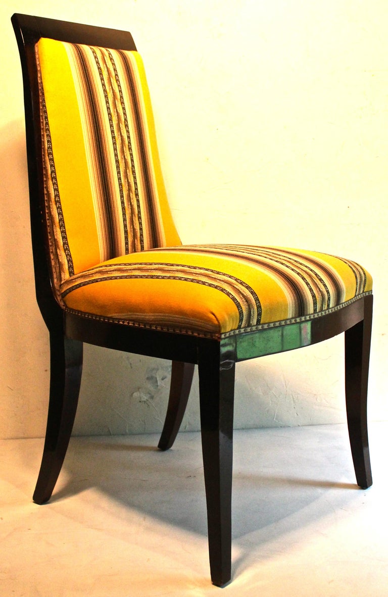 French Art Deco Side Chair Manner of ÉmileJaques Ruhlmann For Sale at