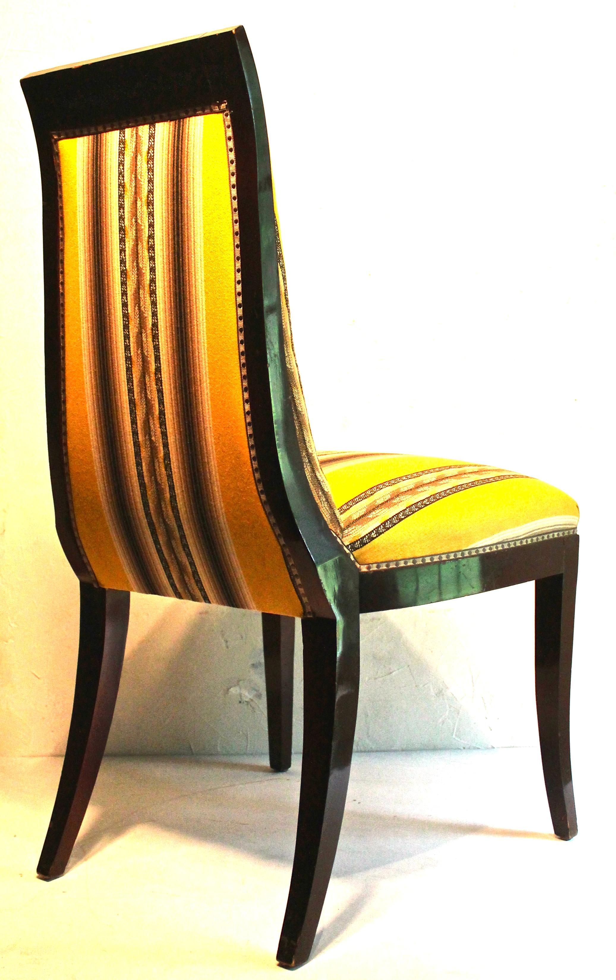 French Art Deco Side Chair Manner of Émile-Jaques Ruhlmann In Excellent Condition For Sale In Sharon, CT