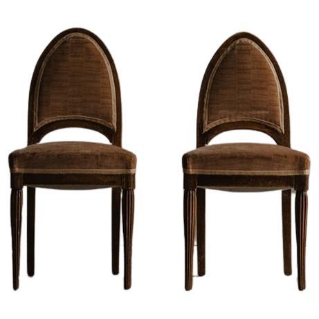 Art déco français - Chaises d
appoint en vente