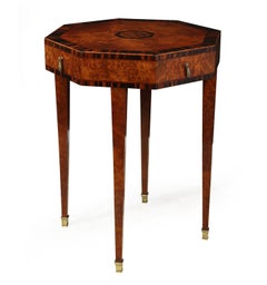 French Art Deco Side Table in Amboyna and Macassar, circa 1925