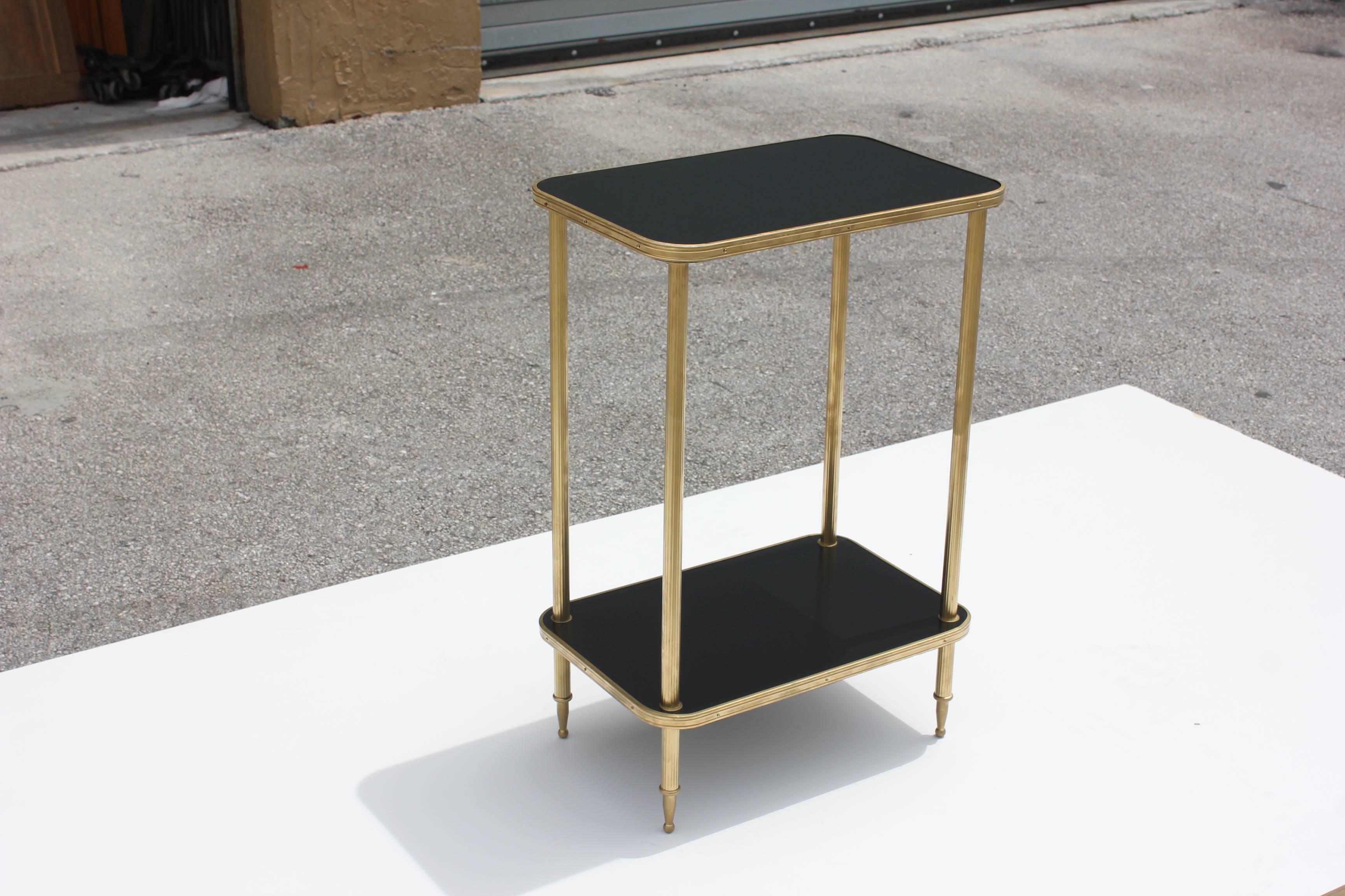 French Art Deco Side Table or End Table by Maison Jansen, circa 1940s In Excellent Condition In Hialeah, FL