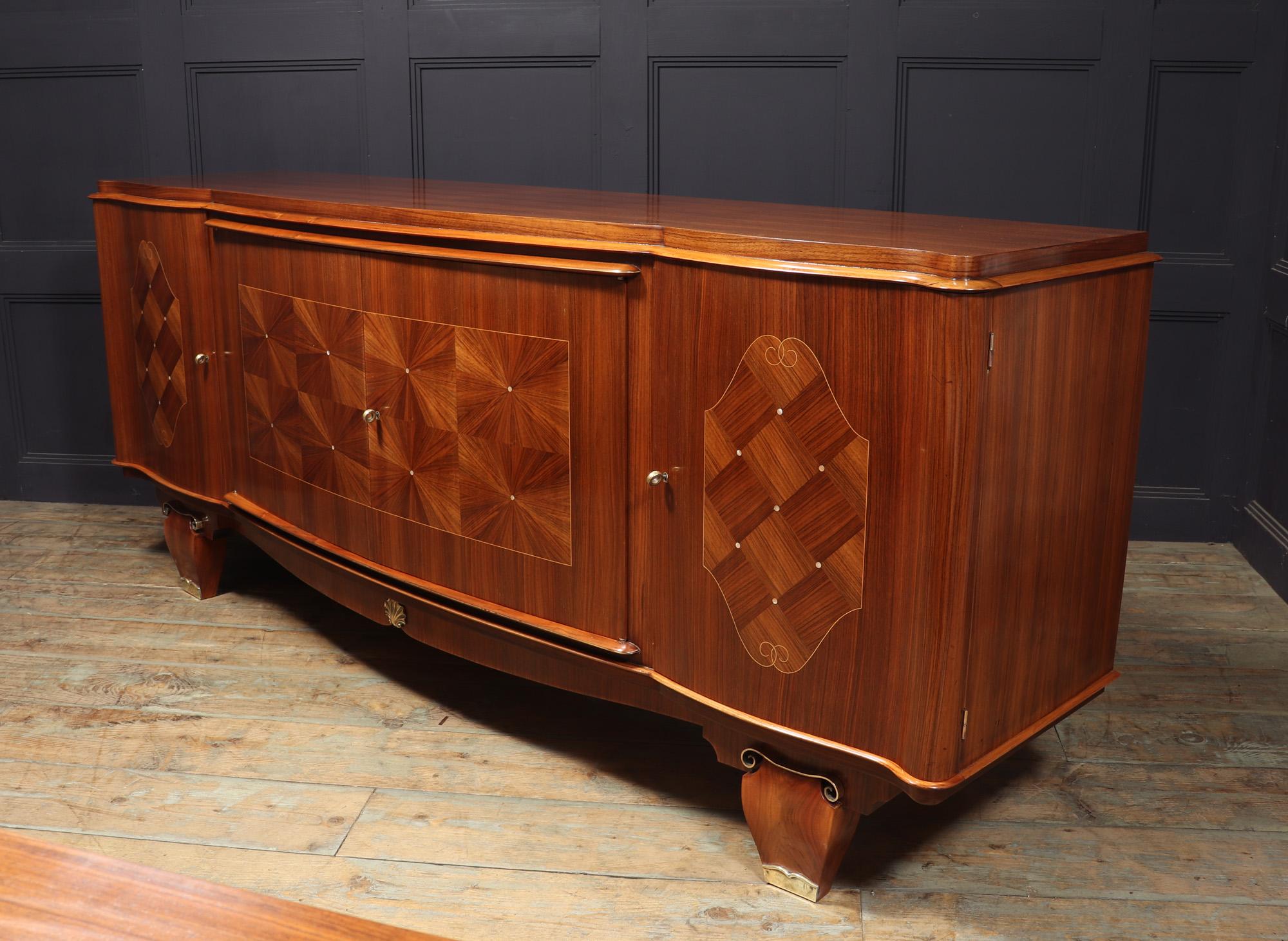 French Art Deco Sideboard by Jules Leleu For Sale 9