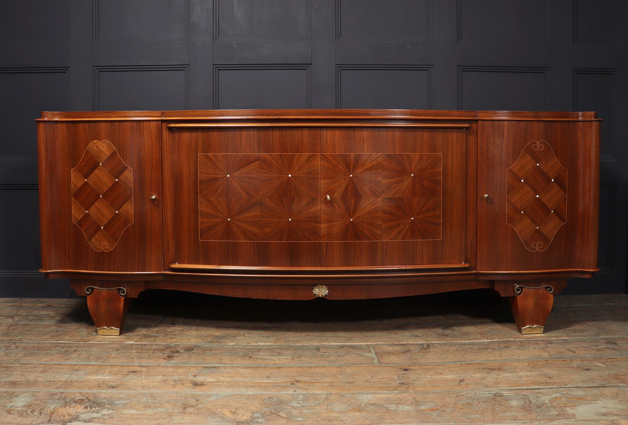 Mid-20th Century French Art Deco Sideboard by Jules Leleu For Sale