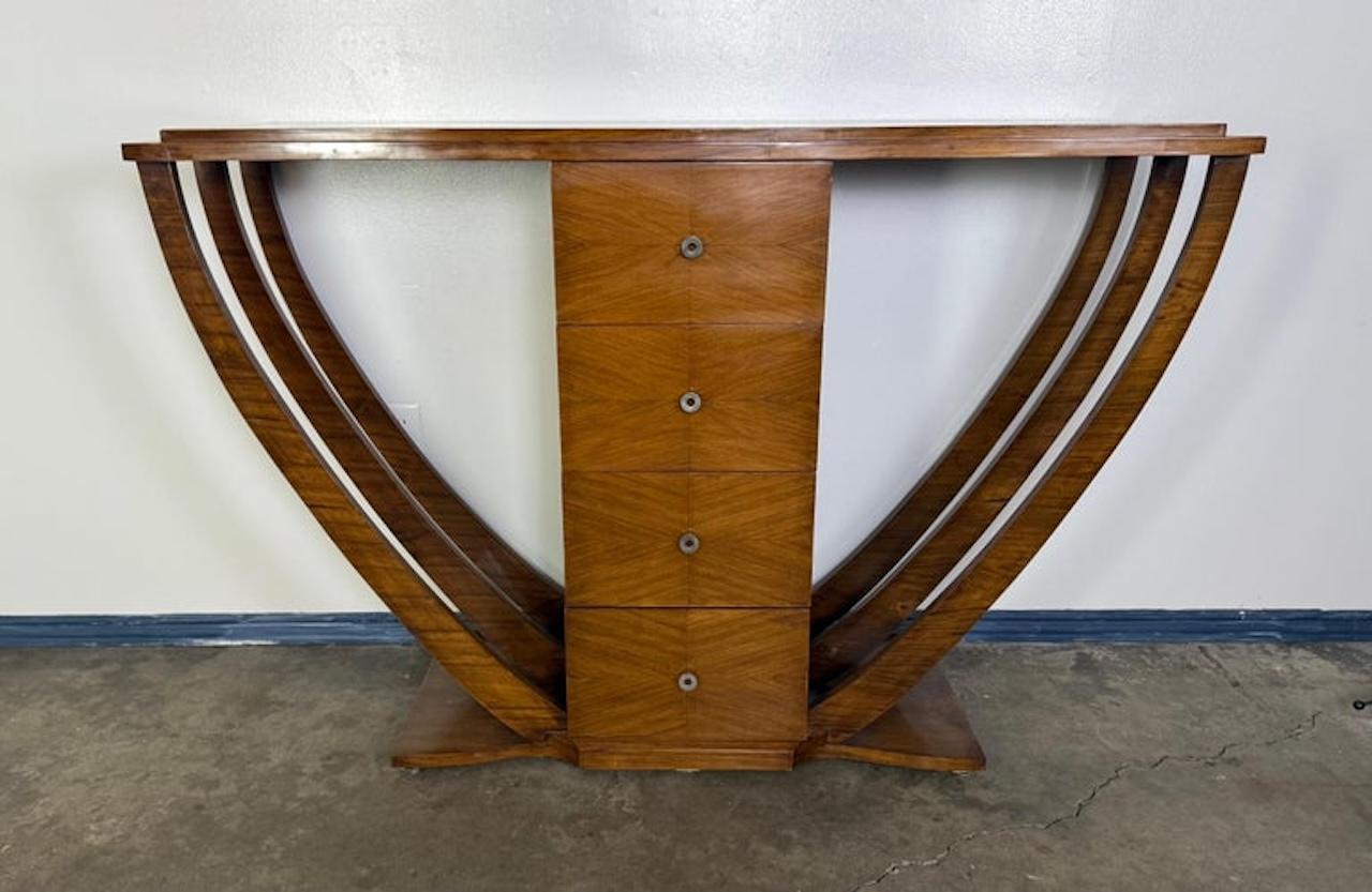 French Art Deco Sideboard C. 1930 In Distressed Condition For Sale In Los Angeles, CA
