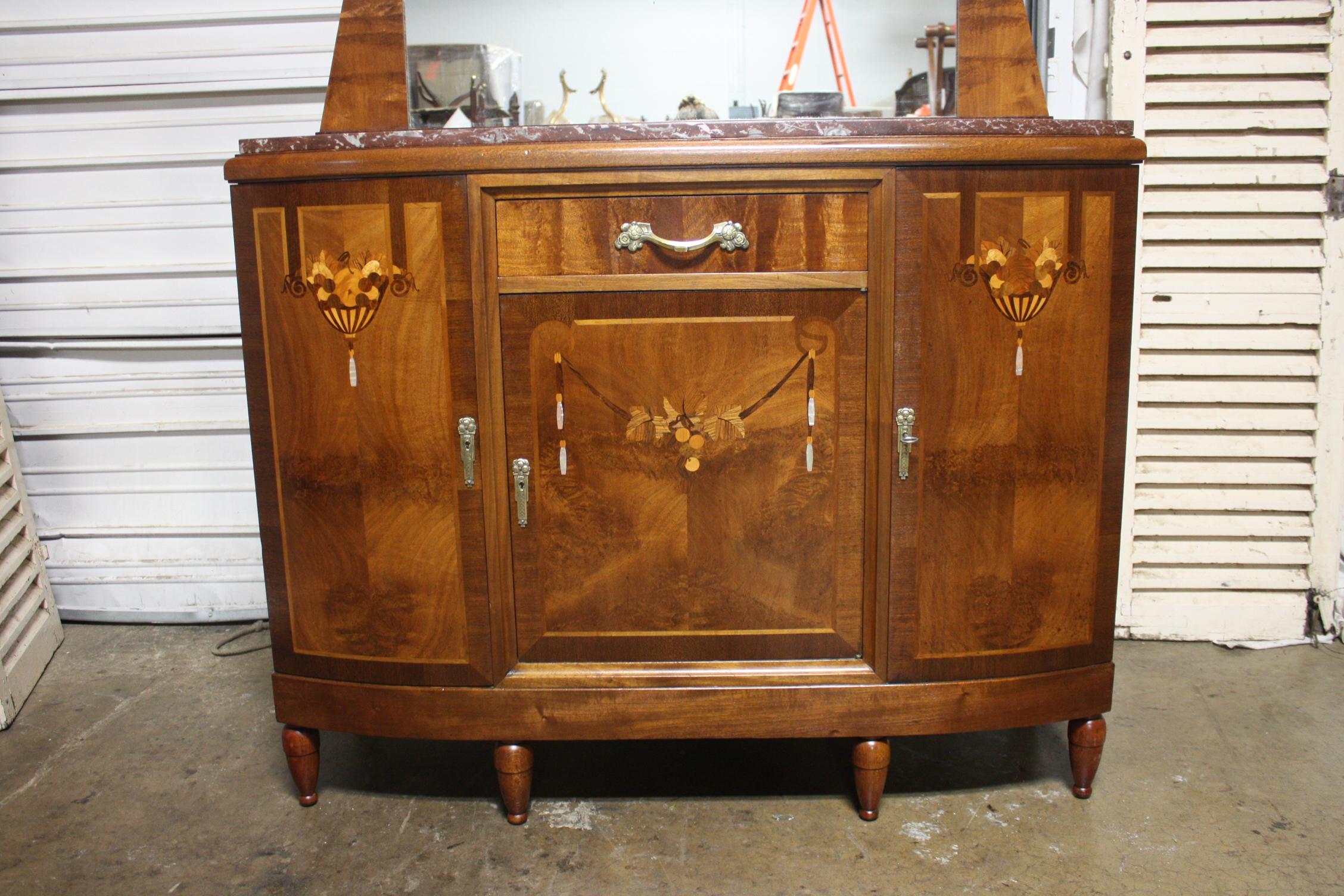 French Art Deco Sideboard In Good Condition For Sale In Stockbridge, GA