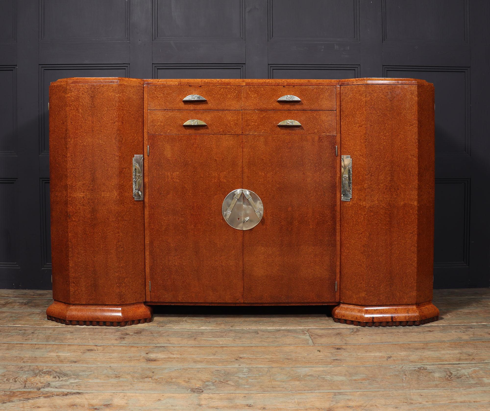 French Art Deco Sideboard in Amboyna For Sale 6
