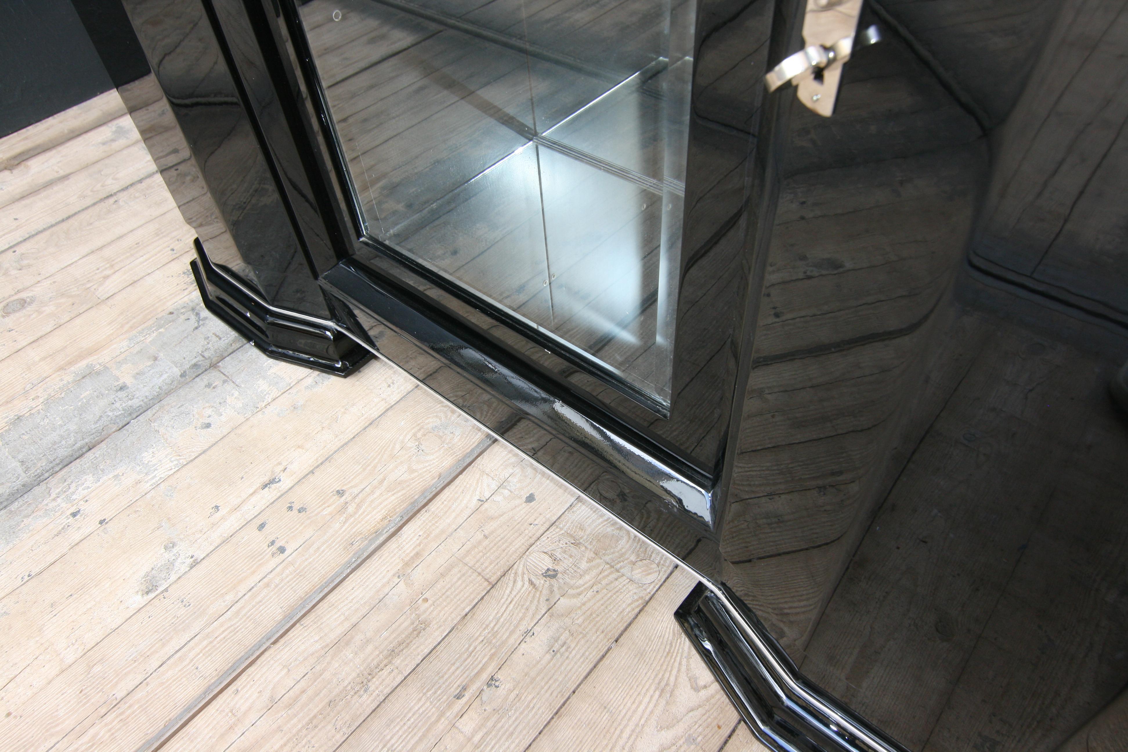 French Art Deco Sideboard in Black, 1920s 11