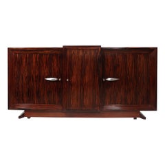 French Art Deco Sideboard in Macassar Ebony c1930
