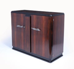 French Art Deco Sideboard in Macassar Ebony