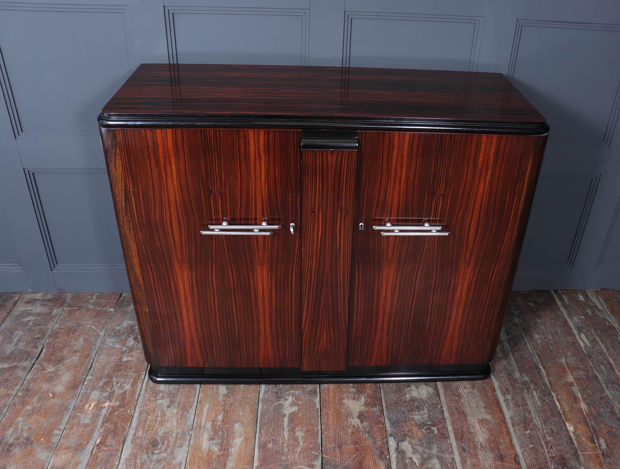 French Art Deco Sideboard in Macassar Ebony 2