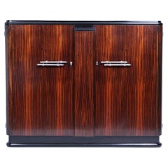 French Art Deco Sideboard in Macassar Ebony