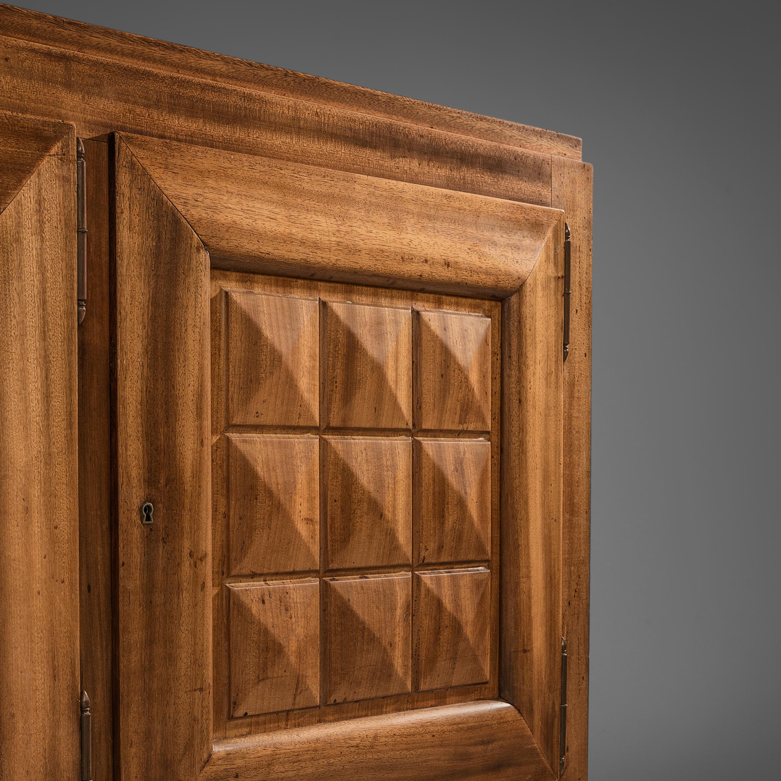 French Art Deco Sideboard in Mahogany In Good Condition In Waalwijk, NL