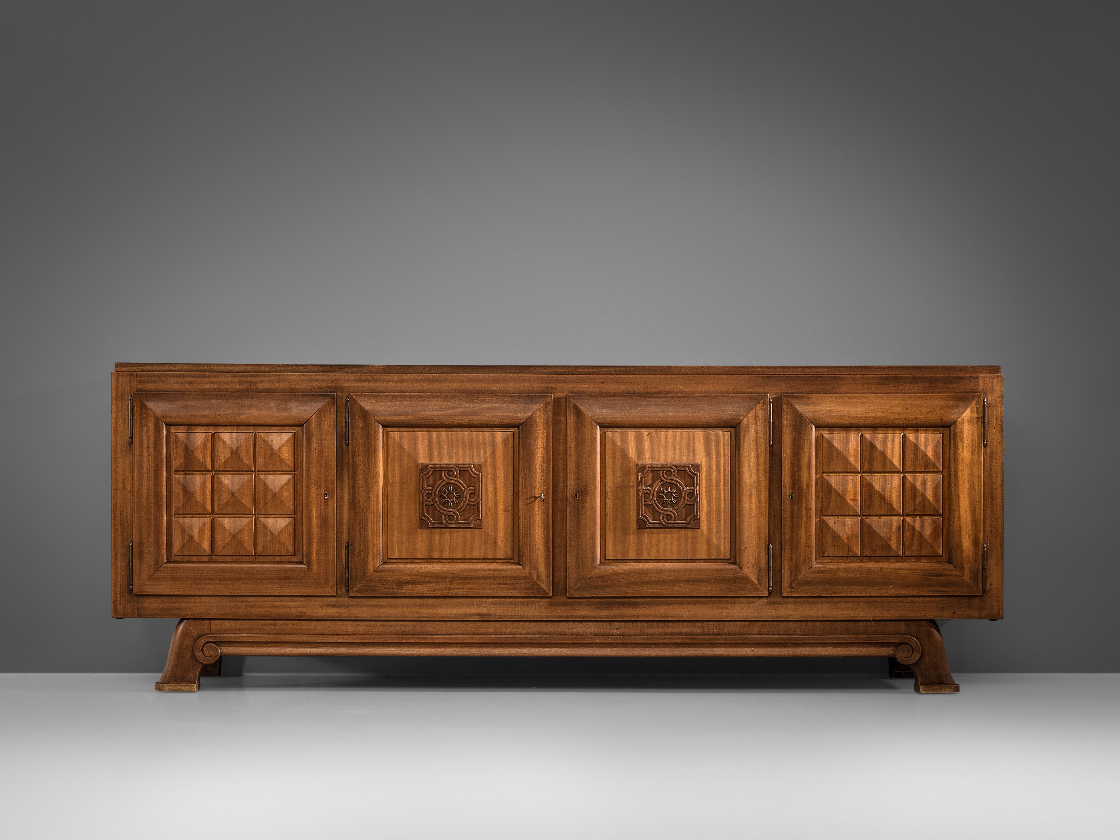 French Art Deco Sideboard in Mahogany 2