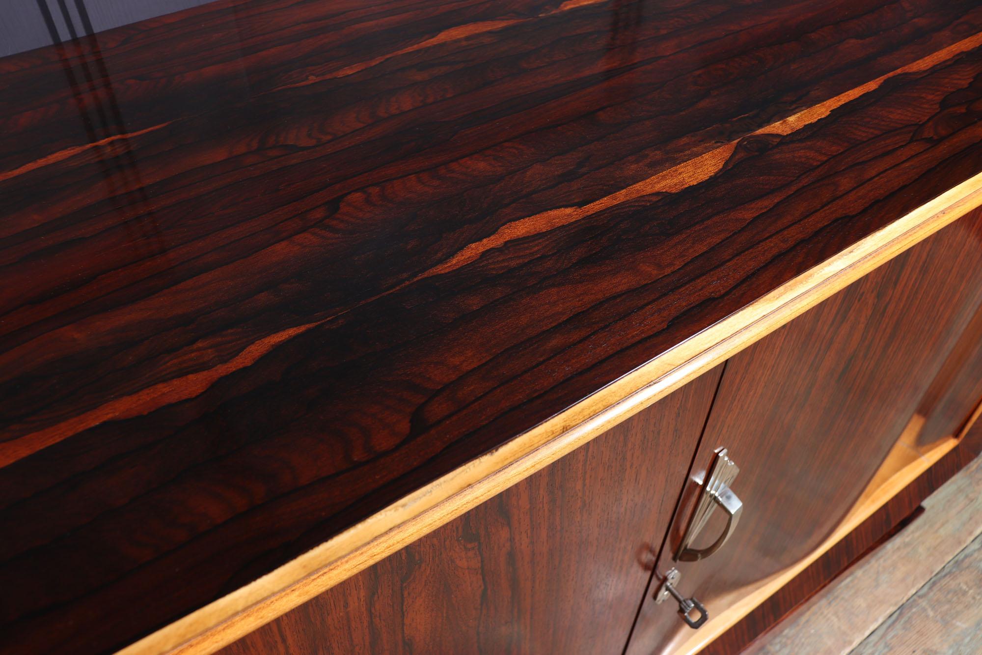 French Art Deco Sideboard in Rosewood 7