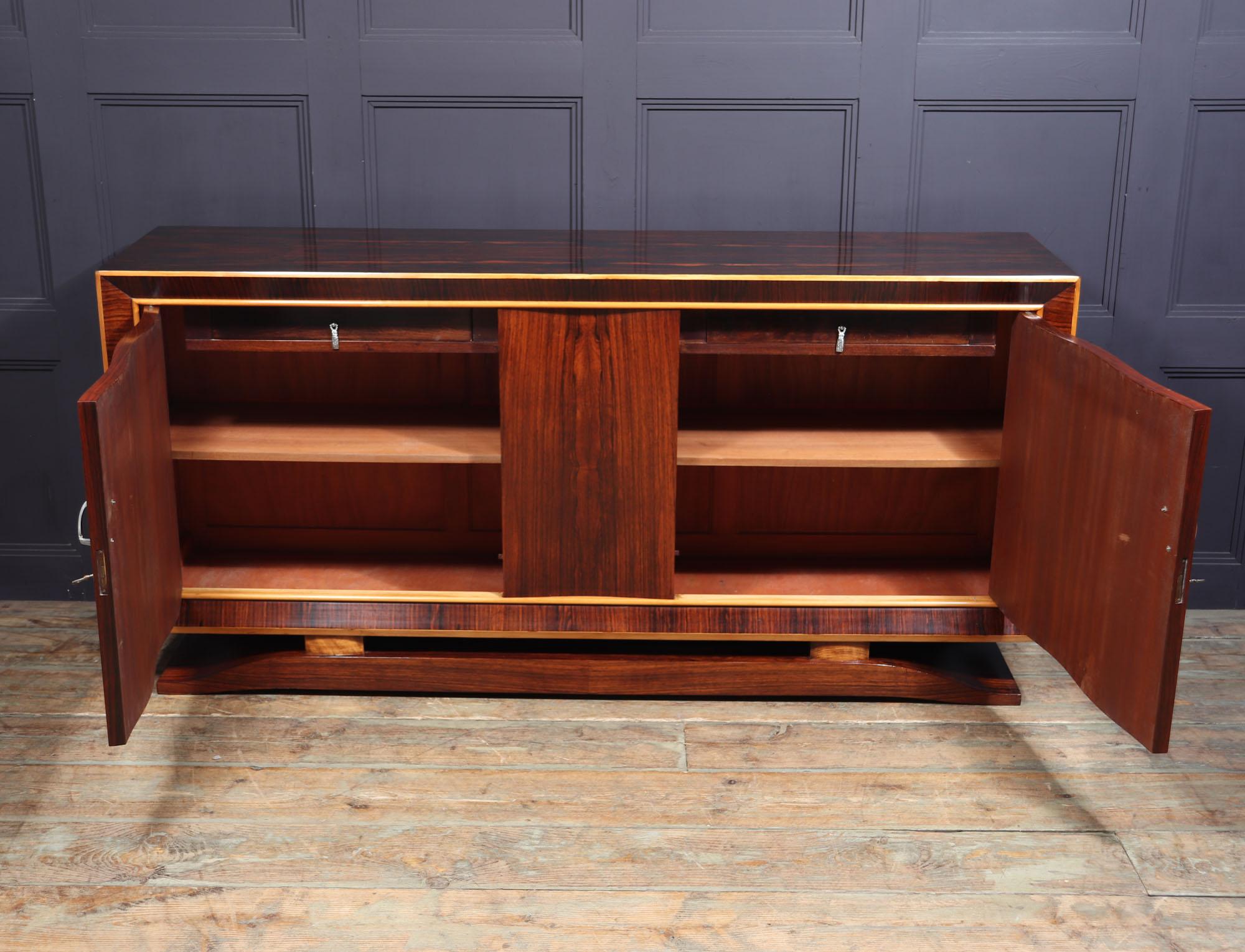 French Art Deco Sideboard in Rosewood 8