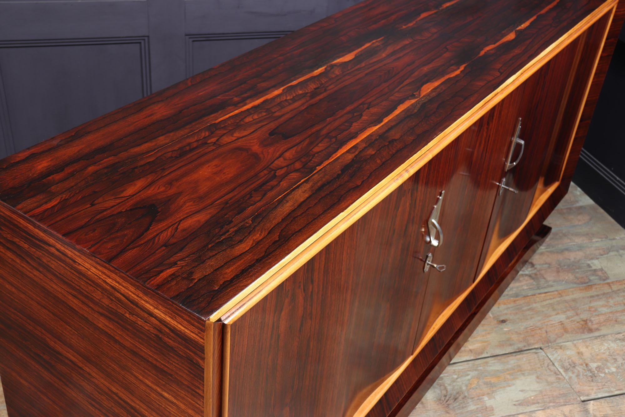 French Art Deco Sideboard in Rosewood 10