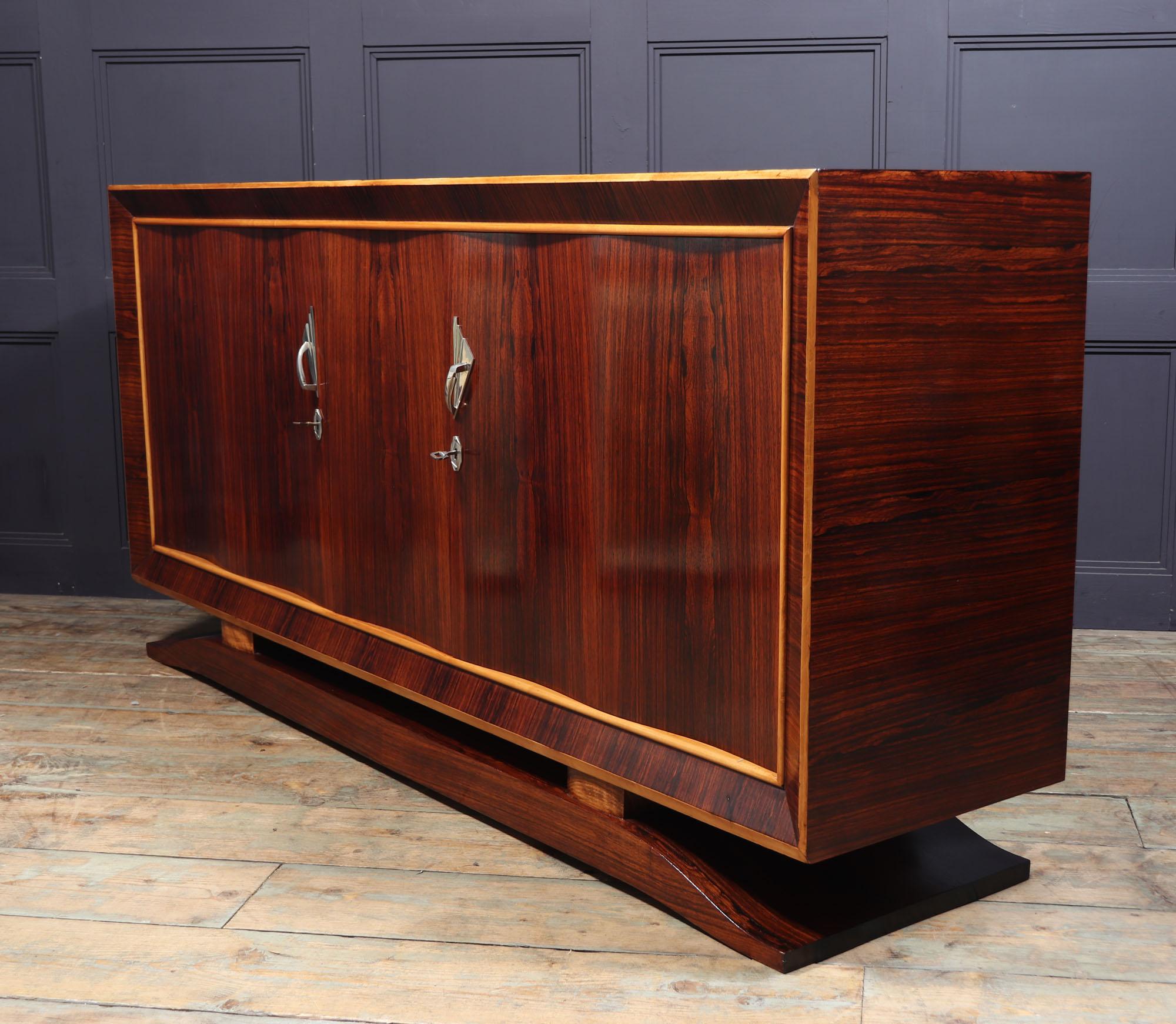 French Art Deco Sideboard in Rosewood 12