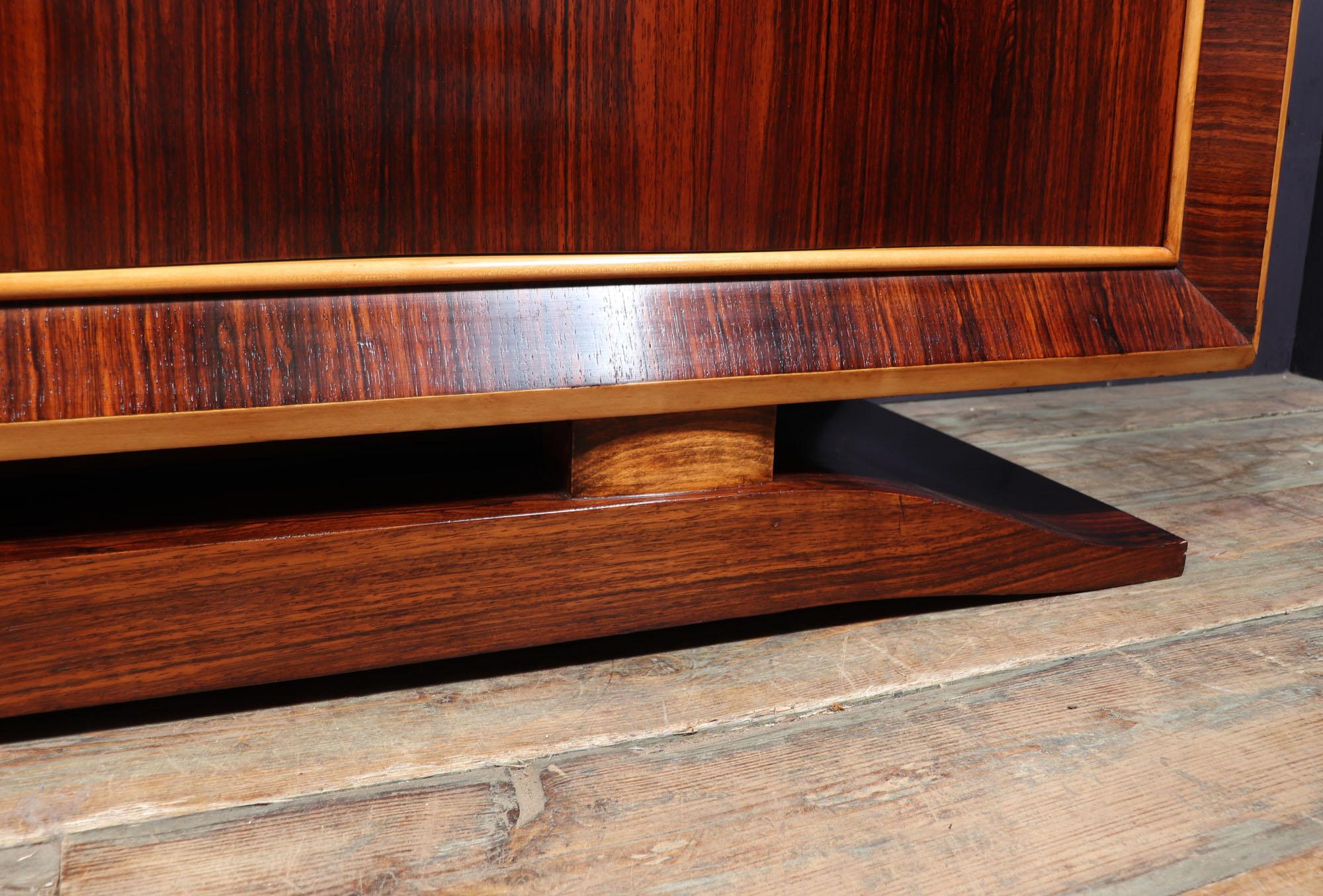 French Art Deco Sideboard in Rosewood 5
