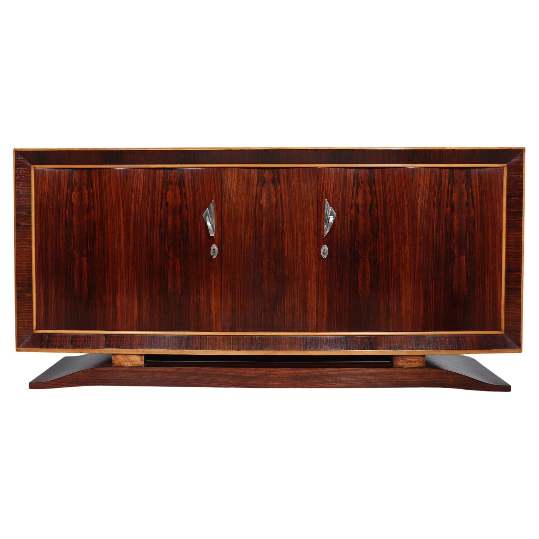 French Art Deco Sideboard in Rosewood