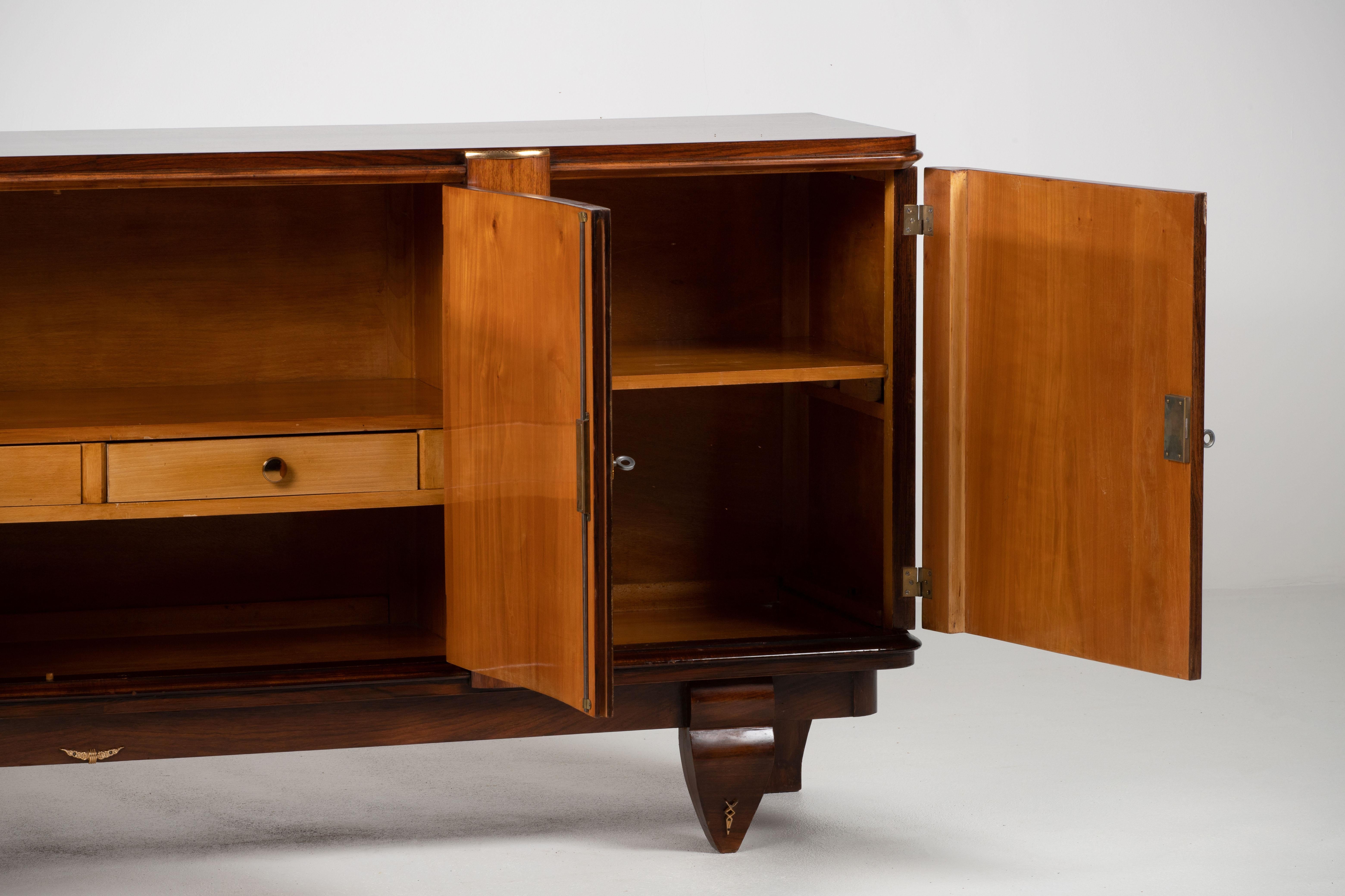 French Art Deco Sideboard in Style of Jules Leleu 5