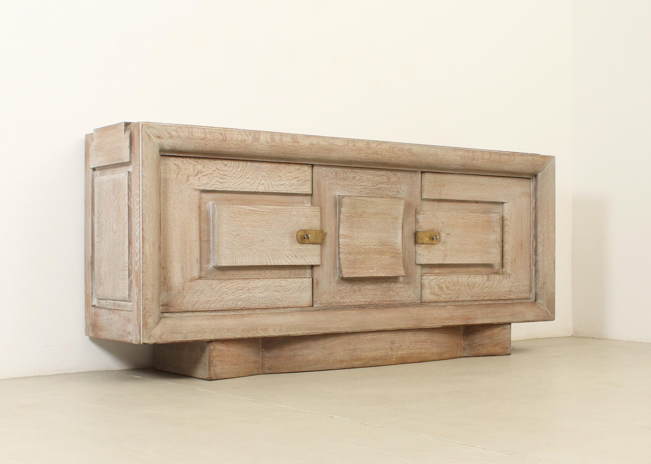 Mid-20th Century French Art Deco Sideboard in the Style of Charles Dudouyt, 1940's For Sale