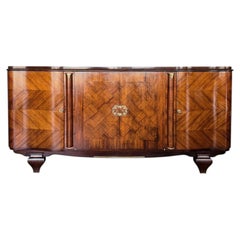 French Art Deco Sideboard in the style of Jules Leleu, 1940s