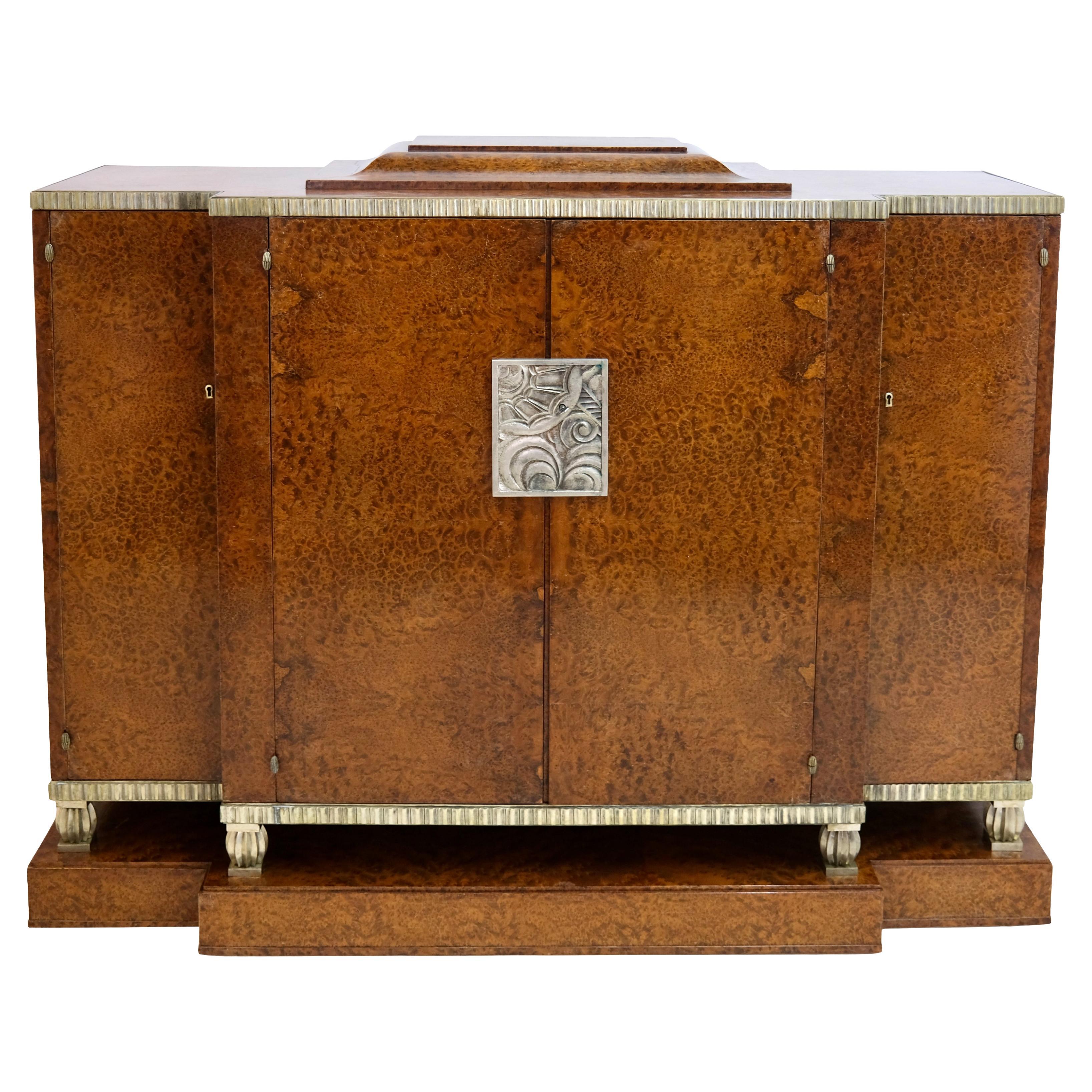 French Art Deco Sideboard in Thuya from Christian Krass in Outstanding Quality