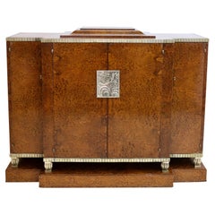 Vintage French Art Deco Sideboard in Thuya from Christian Krass in Outstanding Quality