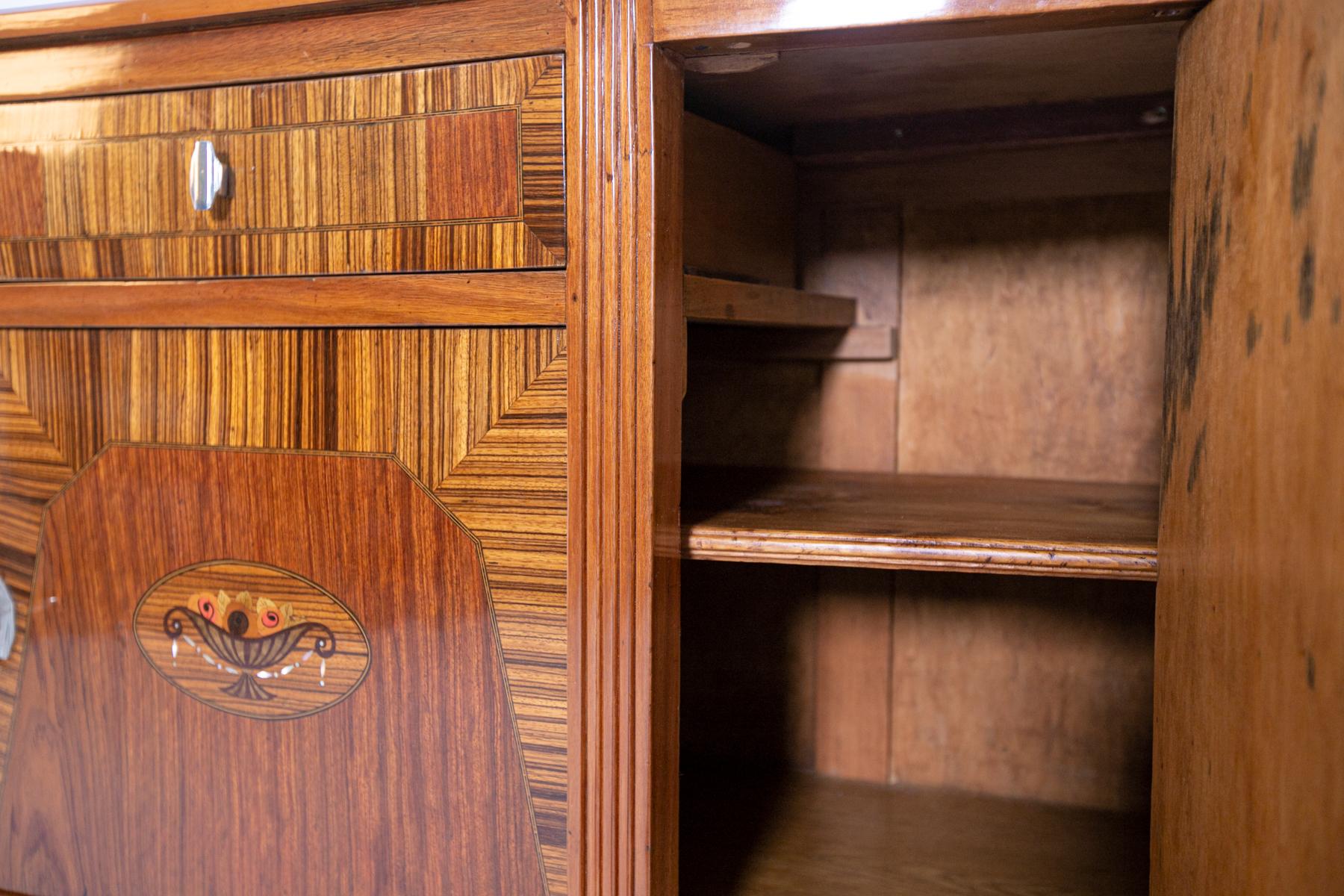 French Art Deco Sideboard in Various Woods, 1930s 9