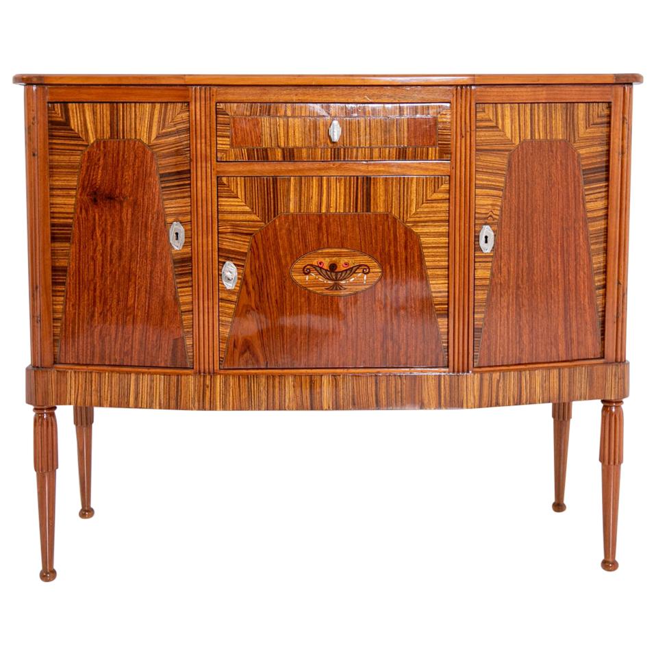 French Art Deco Sideboard in Various Woods, 1930s