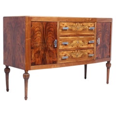 Buffet Art Déco en noyer vers 1930