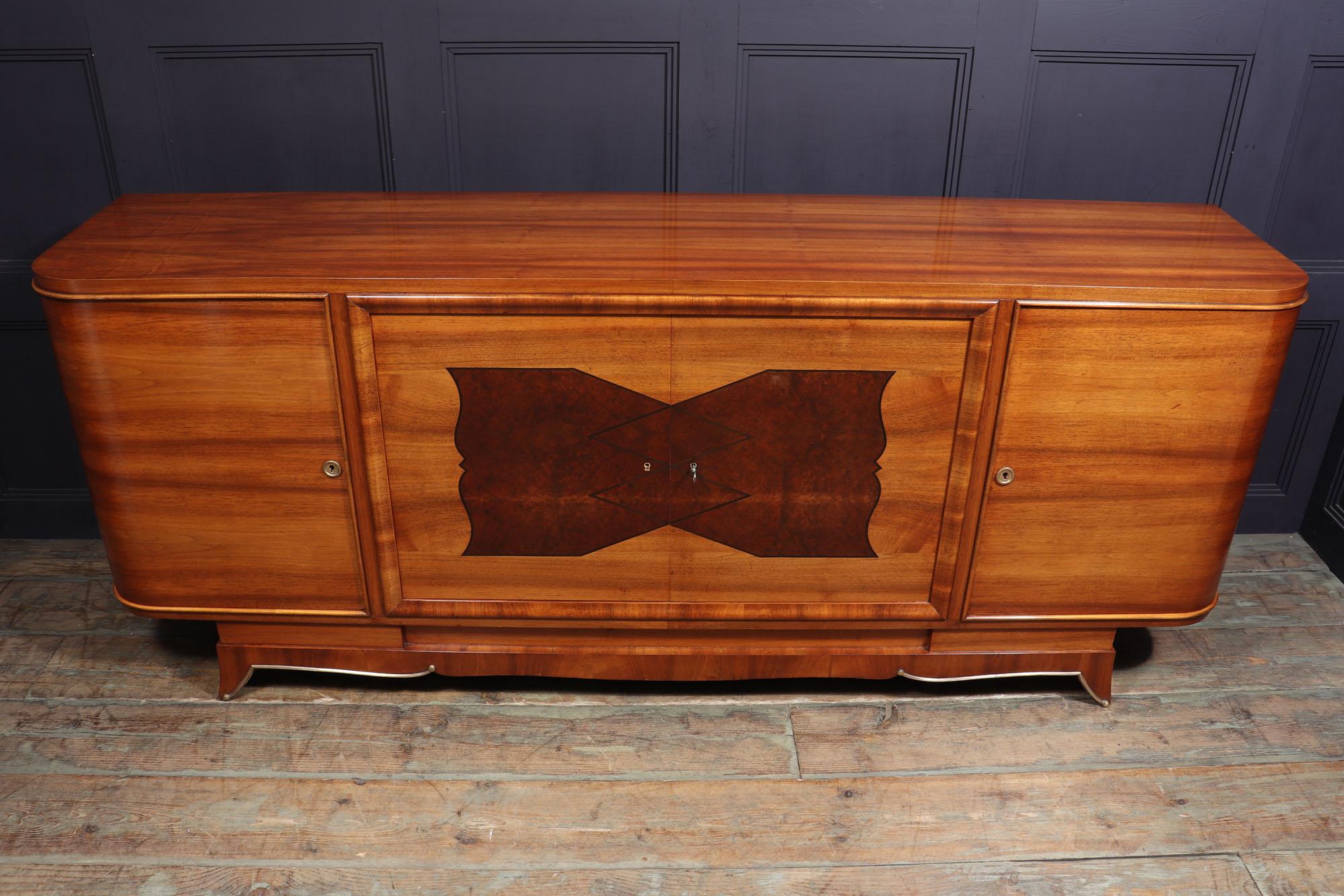 French, Art Deco Sideboard in Walnut For Sale 2