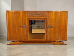 Art Deco Walnut Sideboard, France, 1930s