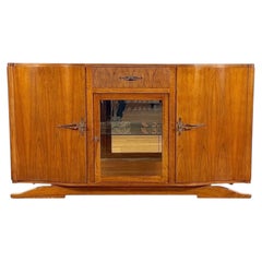 Art Deco Walnut Sideboard, France, 1930s