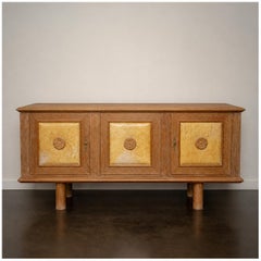 French Art Deco Sideboard with Parchment Doors