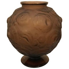 Französische Art Deco signierte Sabino Vase