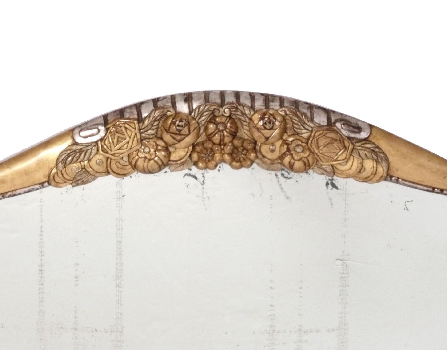 Français Miroir Art déco français attribué à Sue et Mare en vente