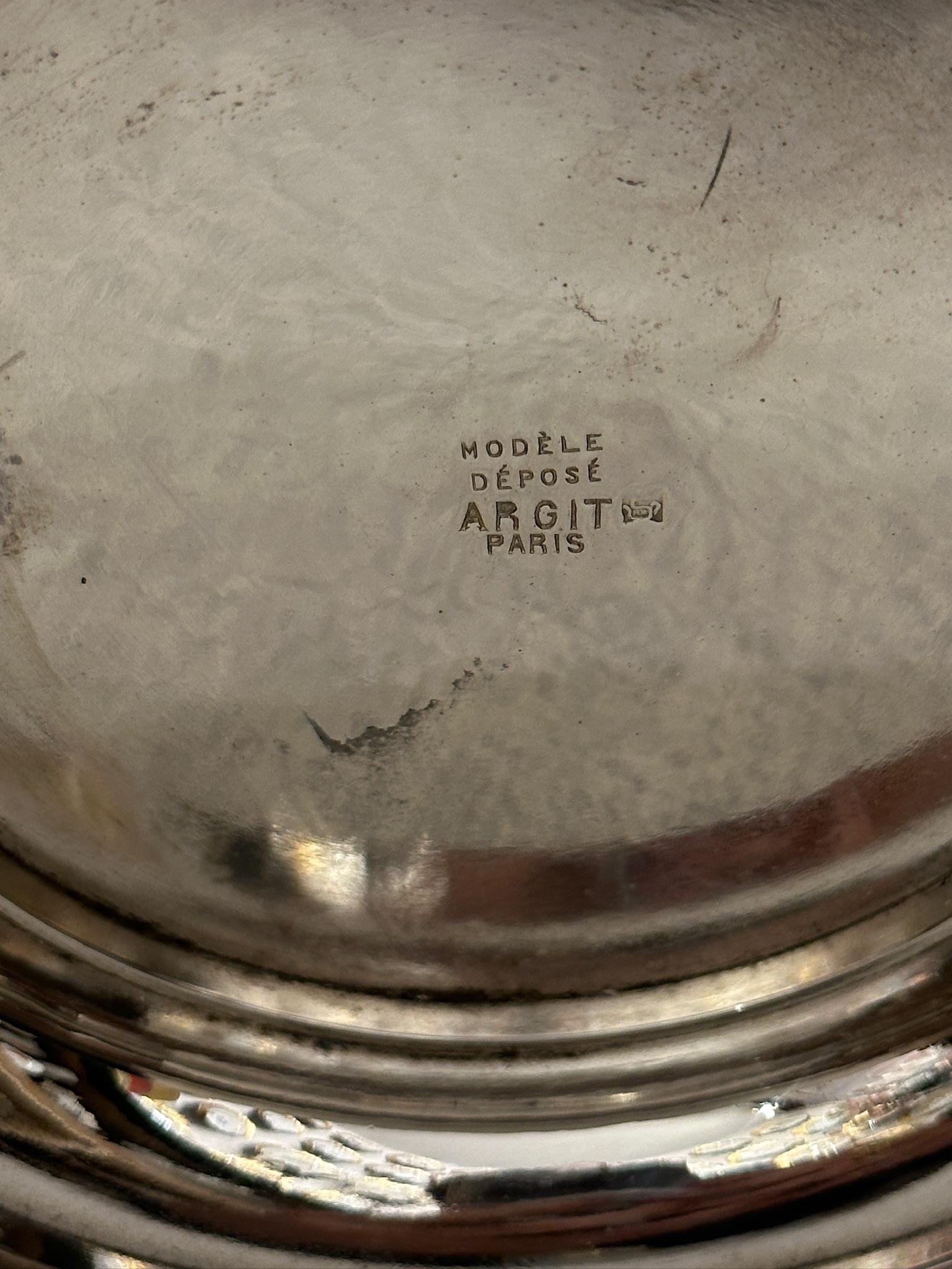 French Art Deco Silver Champagne Buckets – Parisian 19th-Century For Sale 7