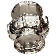 French Art Nouveau Silver Champagne Buckets Parisian 19th-Century