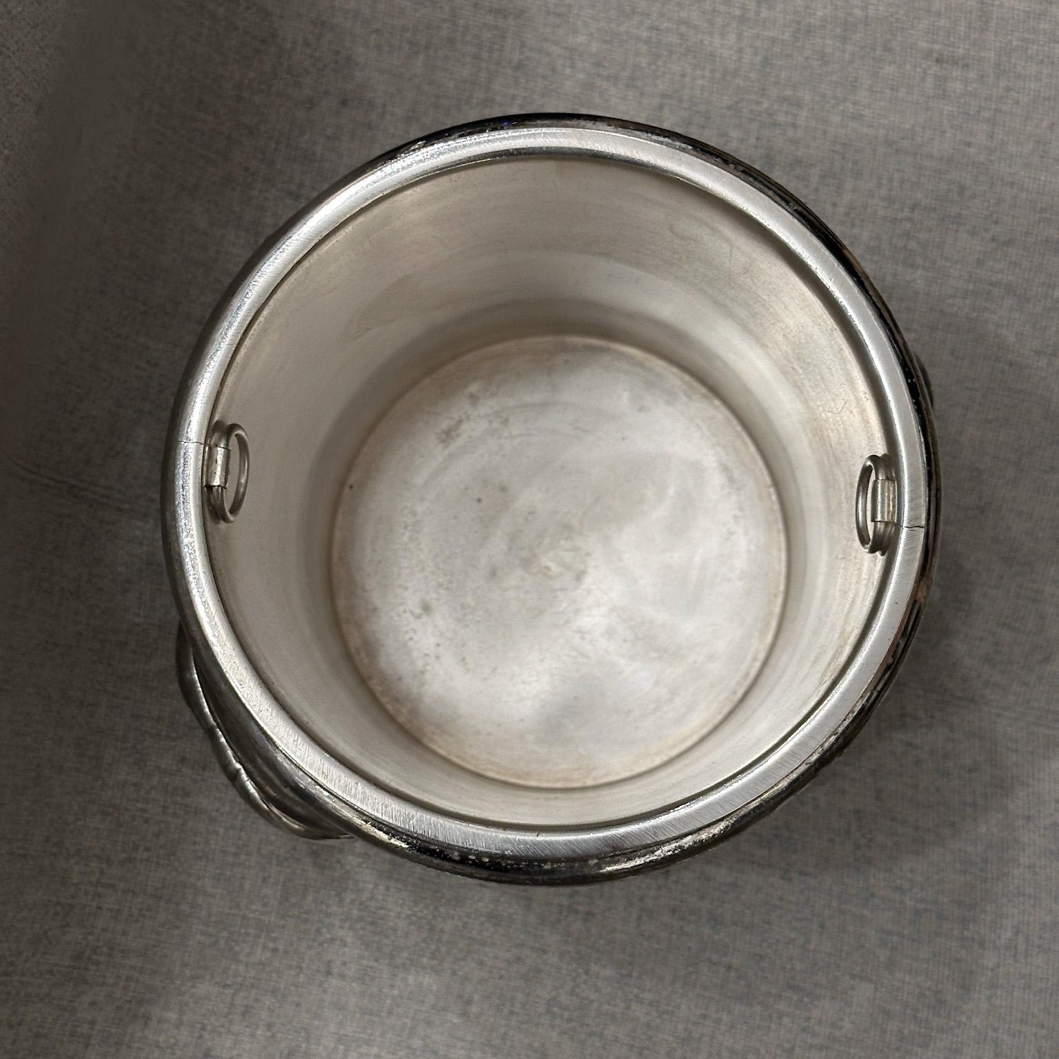 Silver Plate French Art Deco Silver Champagne Buckets – Parisian 19th-Century For Sale