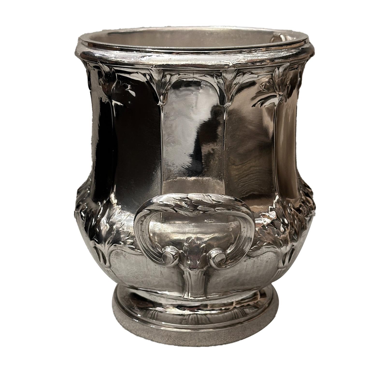 French Art Deco Silver Champagne Buckets – Parisian 19th-Century For Sale 5
