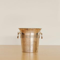 French Art Deco Silver Ice Bucket