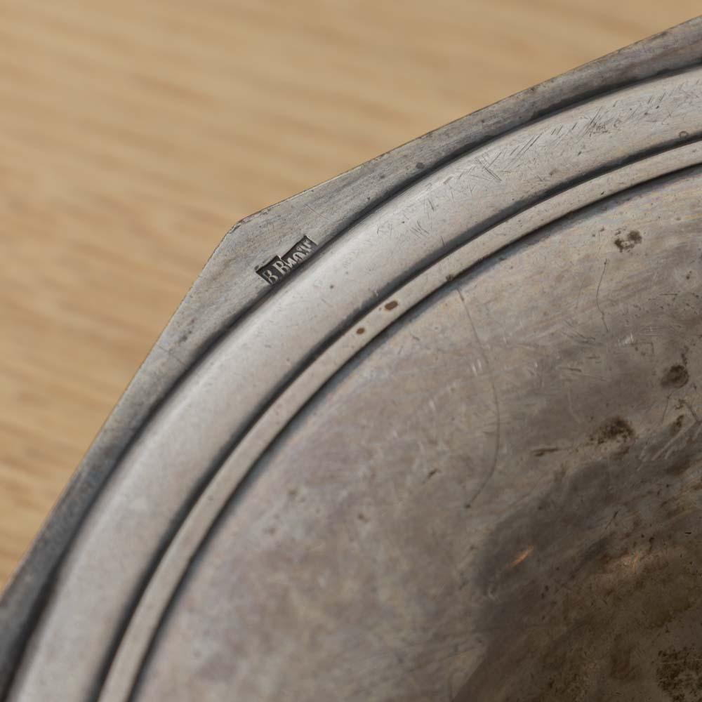 Ovales Tablett aus französischem Art Deco Silber im Angebot 1