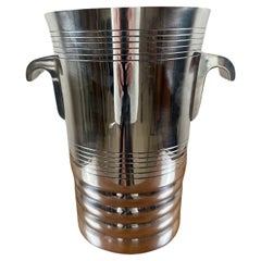 French Art Deco Silver Plate Champagne Cooler, 1930s
